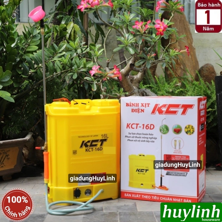 Bình xịt điện phun thuốc trừ sâu KCT 16D - 16 lít 2