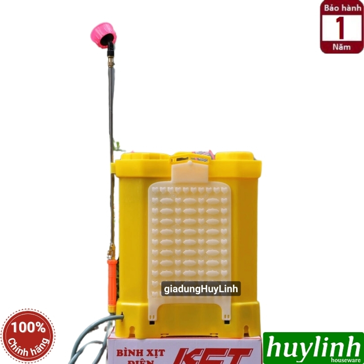 Bình xịt điện phun thuốc trừ sâu KCT 20D - 20 lít - 12V/8Ah 3