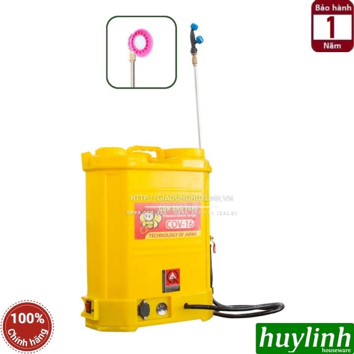 Bình xịt điện phun thuốc trừ sâu Con Ong Vàng COV18 - 18 lít - 12V/8Ah 4