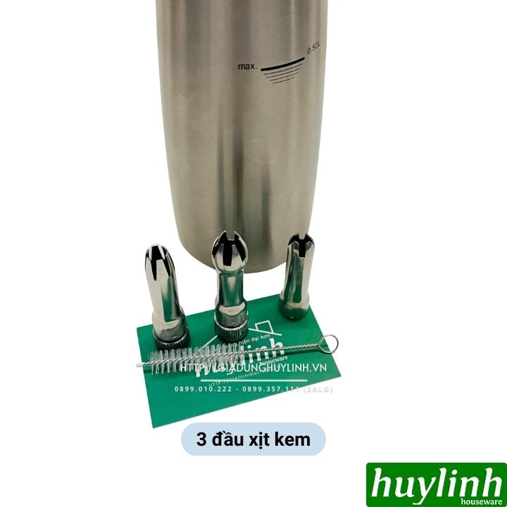 Bình xịt kem tươi Mosa - Dung tích 0.5 lít và 1 lít 2