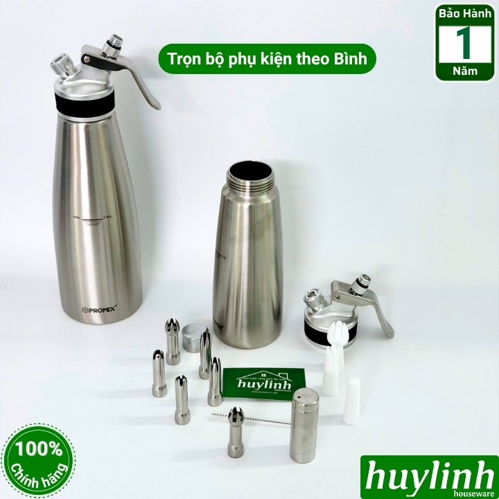Bình xịt kem tươi Promix 0.5 lít và 1 lít (CW500 - CW1000) 2