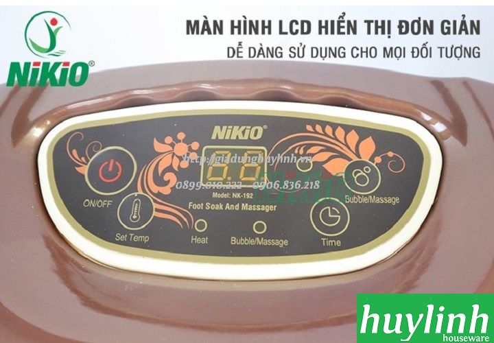 Bồn massage chân cao cấp Nikio NK192 - 5 lít 7