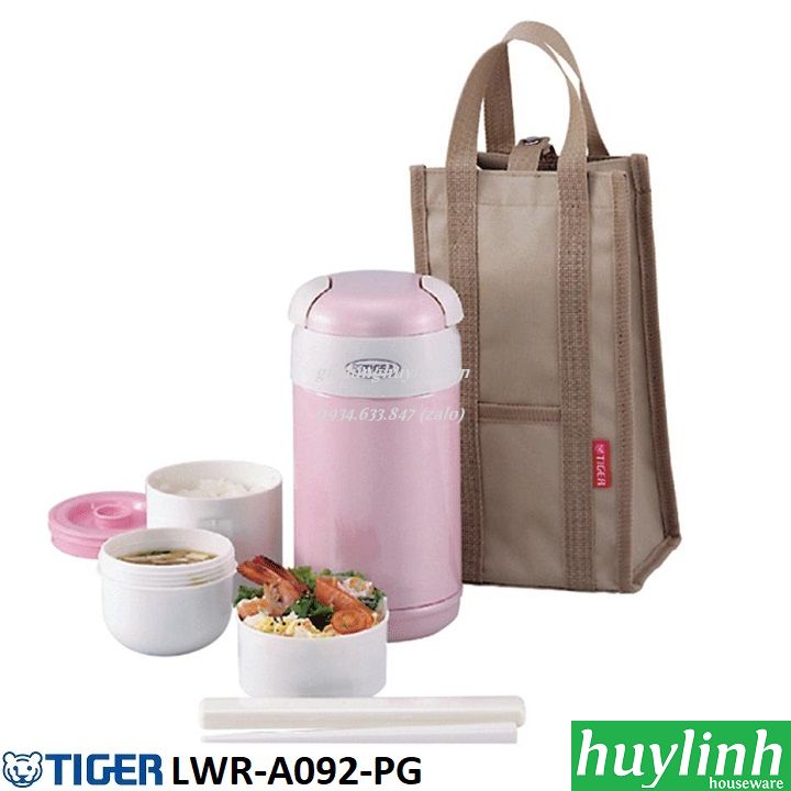 Cà men hộp cơm giữ nhiệt Tiger LWR-A092 - 3 ngăn 3