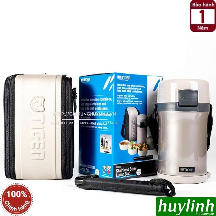 Cà men hộp cơm giữ nhiệt Tiger LWU-F200 - 4 ngăn - 1.48 lít 2