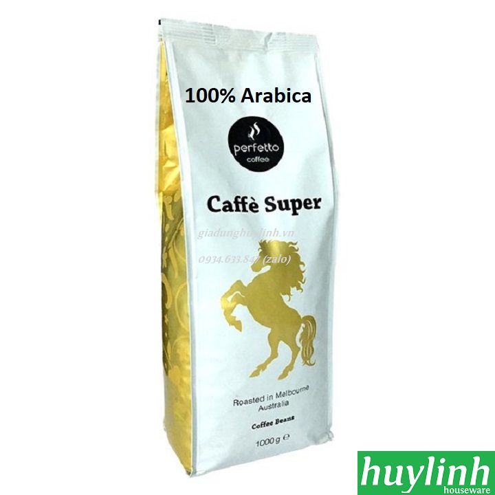 Cà phê hạt Perfetto Caffe Super 1000g 