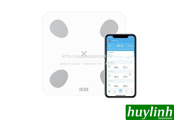 Cân sức khỏe và phân tích cơ thể Picooc Mini Lite - 13 chỉ số 3