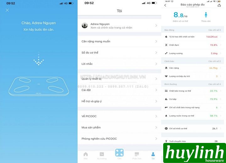 Cân sức khỏe và phân tích cơ thể Picooc Mini Lite - 13 chỉ số 4