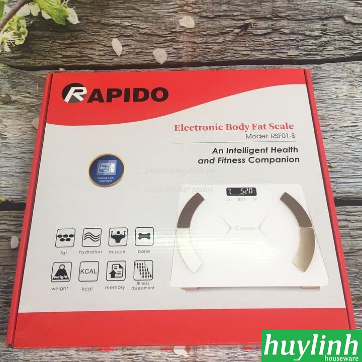 Cân sức khỏe phân tích cơ thể Rapido RSF01-S 5