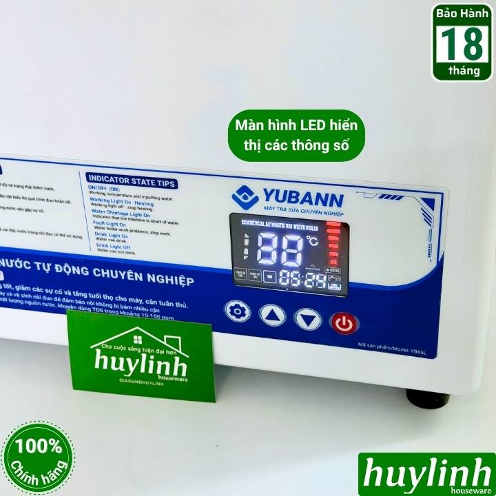 Máy - Cây đun nước nóng tự động Yubann YB-65L - dung tích 35 lít - công suất 65 lít/h 4