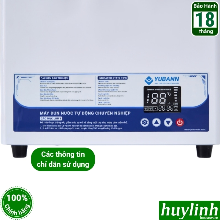 Máy - Cây đun nước nóng tự động Yubann YB-65L - dung tích 35 lít - công suất 65 lít/h 4