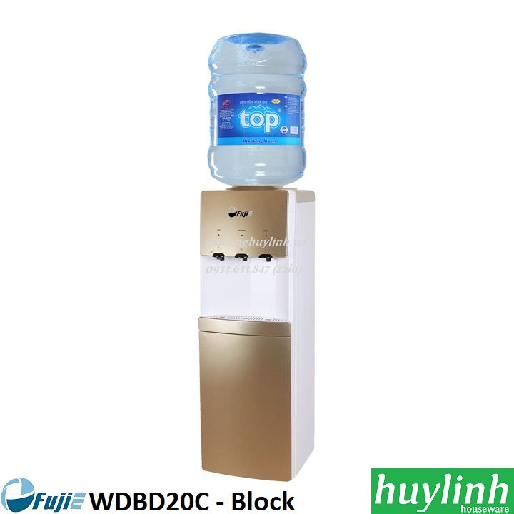 Cây nước nóng lạnh Fujie WDBD20C – 3 vòi – block