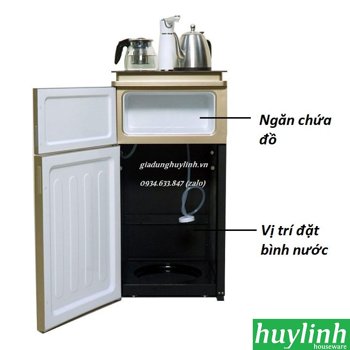 Cây nước nóng lạnh Fujie WD3000E - kết hợp bàn pha trà - giadunghuylinh.vn 4