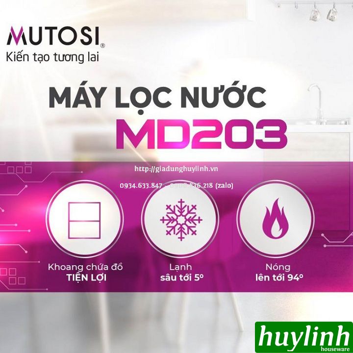 Cây nước nóng lạnh Mutosi MD-203 - Làm lạnh bằng Block 2