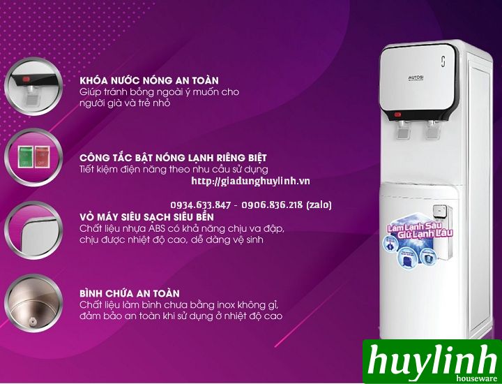 Cây nước nóng lạnh Mutosi MD-250 - Làm lạnh bằng Block 4