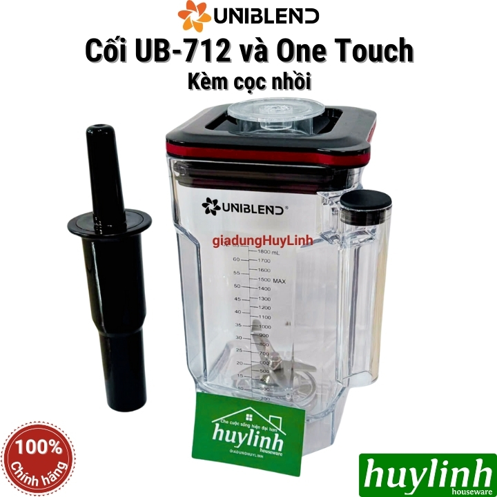 Cối lẻ máy xay sinh tố Uniblend UB-712 và One Touch - 1.8 lít