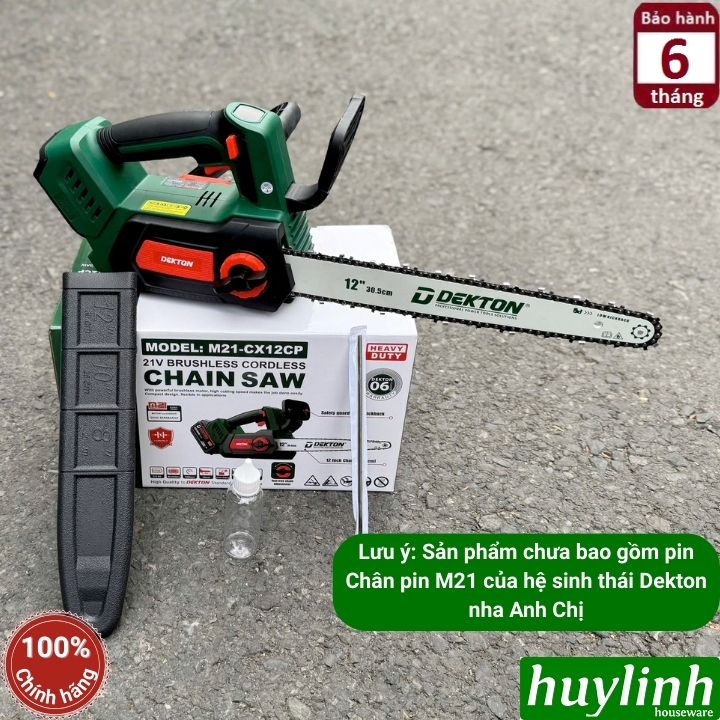 Máy Cưa Xích Dùng Pin Dekton M21-CX12CP – Motor Không Chổi Than 4