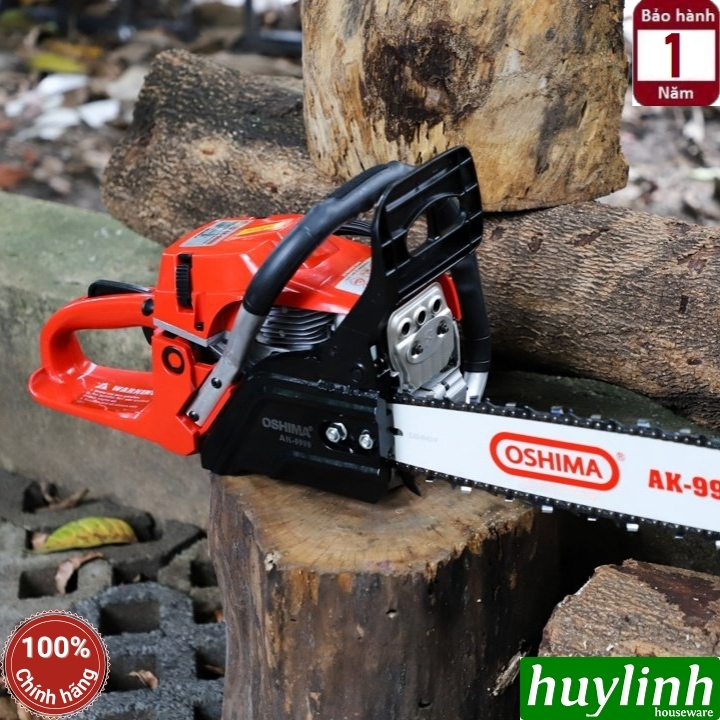 Máy cưa xích chạy xăng 2 thì Oshima AK-9999 - lam 50cm - xi lanh 58cc - 2.5kw 3