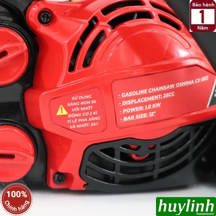 Máy cưa xích mini chạy xăng Oshima CX-2511 - lam dài 30cm - xi lanh 25cc 3