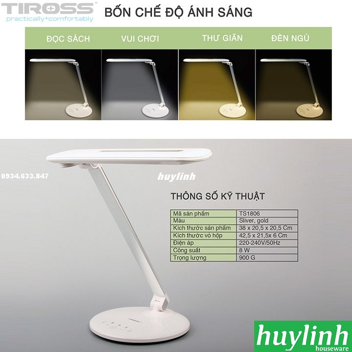 Đèn bàn Tiross TS1806