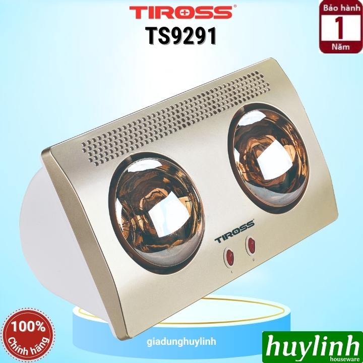 Đèn sưởi nhà tắm 2 bóng Tiross TS9291 - sử dụng bức xạ hồng ngoại