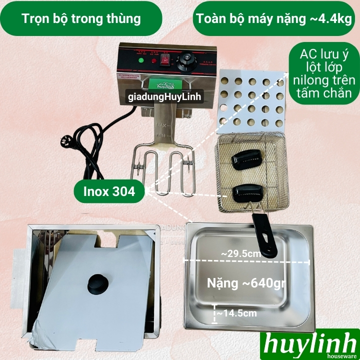 Bếp chiên nhúng đơn ETON ET-ZL1 – 6 lít
