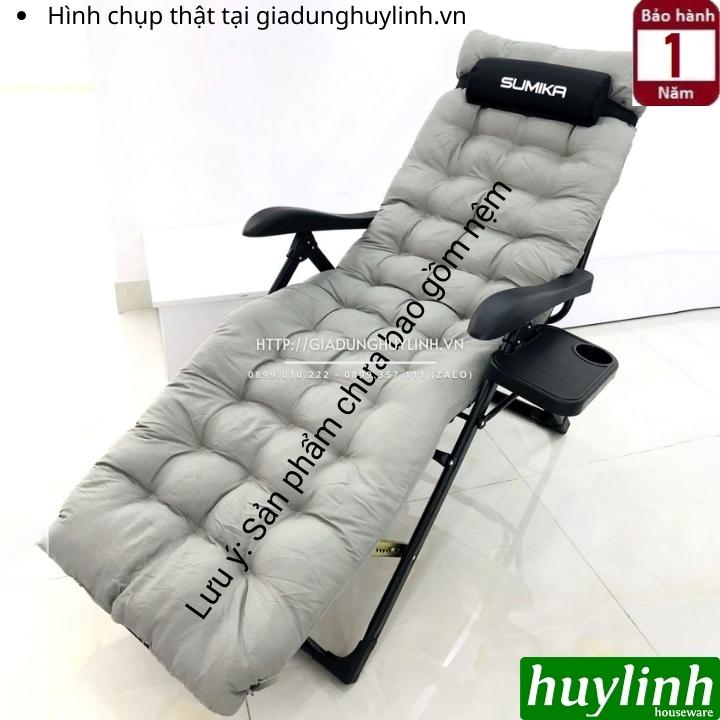 Giường - ghế xếp gấp thư giãn Sumika 168 - Có khay để ly 5