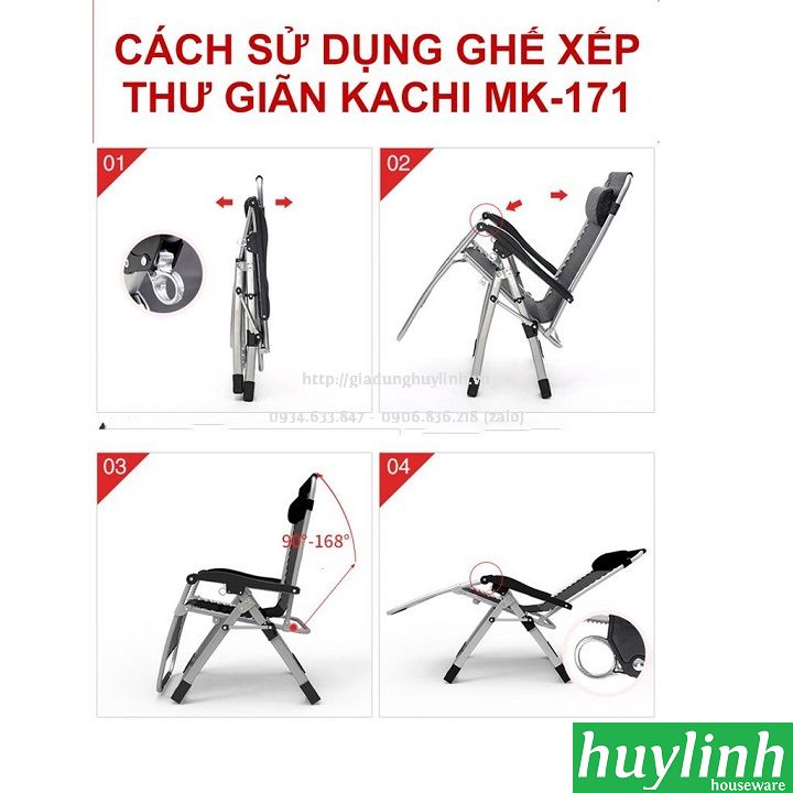 Ghế xếp gấp thư giãn Kachi MK171 3