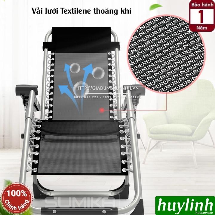 Ghế xếp gấp thư giãn Sumika 179 - Có khay để ly - Tải trọng 300kg - Khoá Kim Loại 4