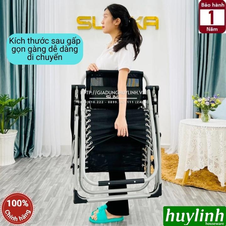 Ghế xếp gấp thư giãn Sumika 179 - Có khay để ly - Tải trọng 300kg - Khoá Kim Loại 5