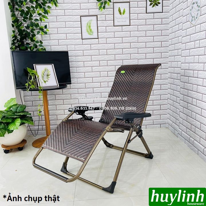 Ghế xếp gấp thư giãn Sumika 636 - Lưới mây - 180x67cm - Tải trọng 300kg 2