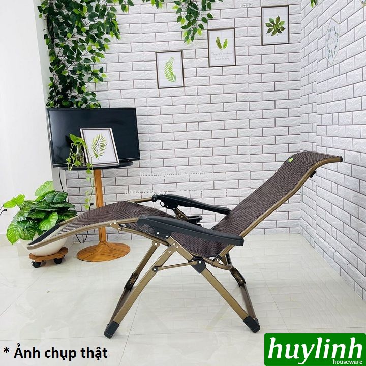 Ghế xếp gấp thư giãn Sumika 636 - Lưới mây - 180x67cm - Tải trọng 300kg 3