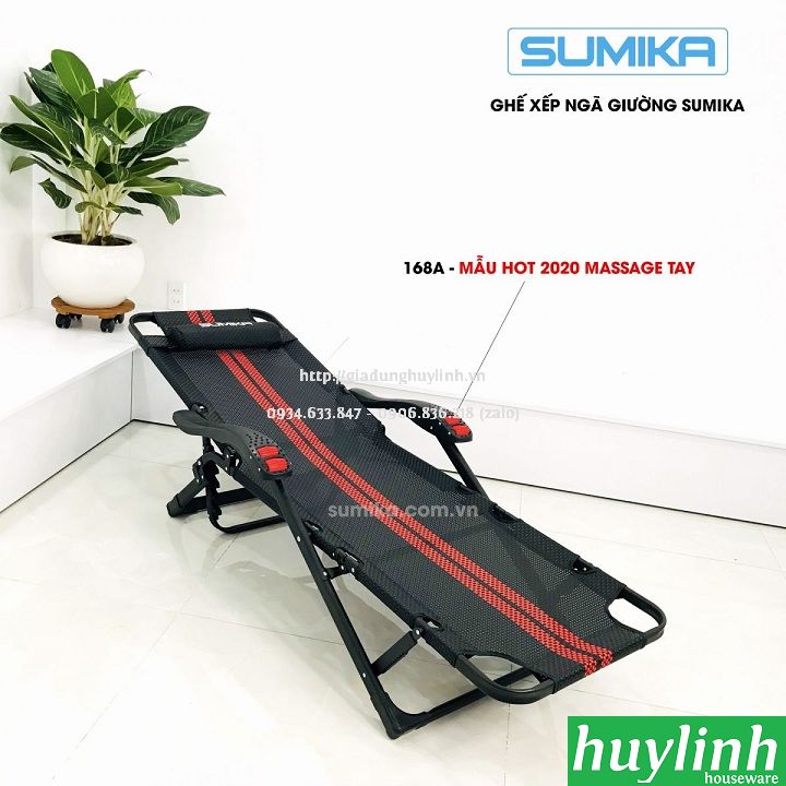 Giường - ghế xếp thư giãn Sumika 168A - Có con lăn massage tay - Tải trọng 300kg 5