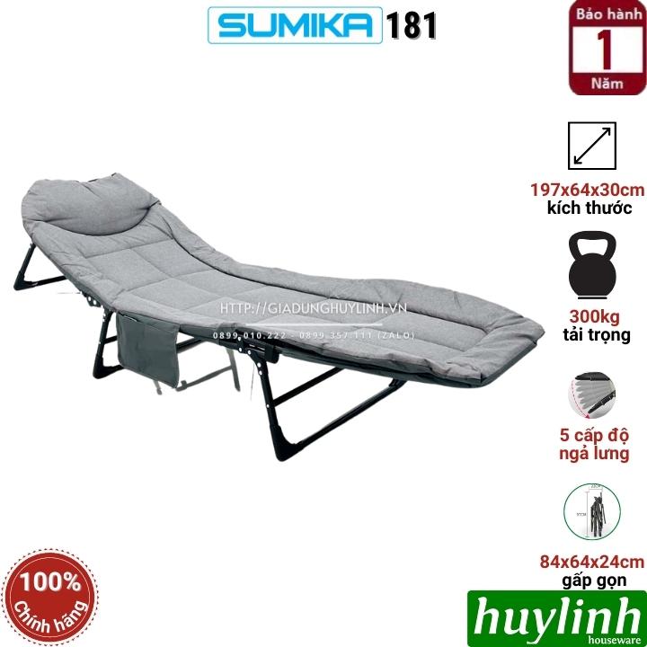 Giường xếp gấp văn phòng Sumika 181 - Tải trọng 300kg - 197x64cm