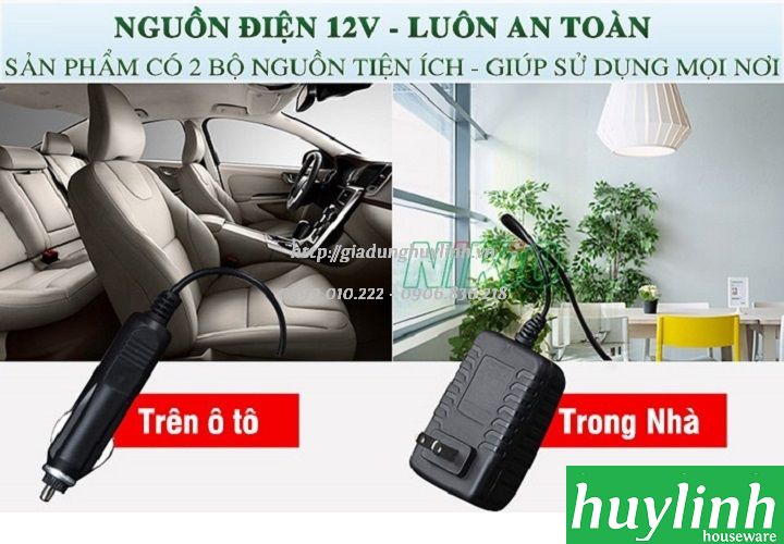 Gối massage cổ vai gáy Nikio NK-136 - Tặng nguồn ô tô 6