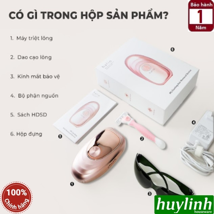 Máy triệt lông Halio IPL Cooling Hair