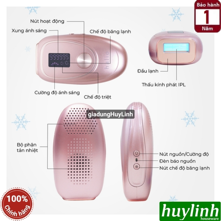 Máy triệt lông Halio IPL Cooling Hair 3
