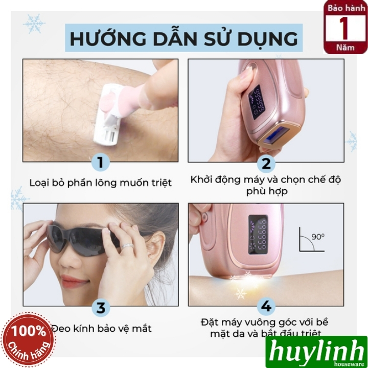 Máy triệt lông Halio IPL Cooling Hair 6