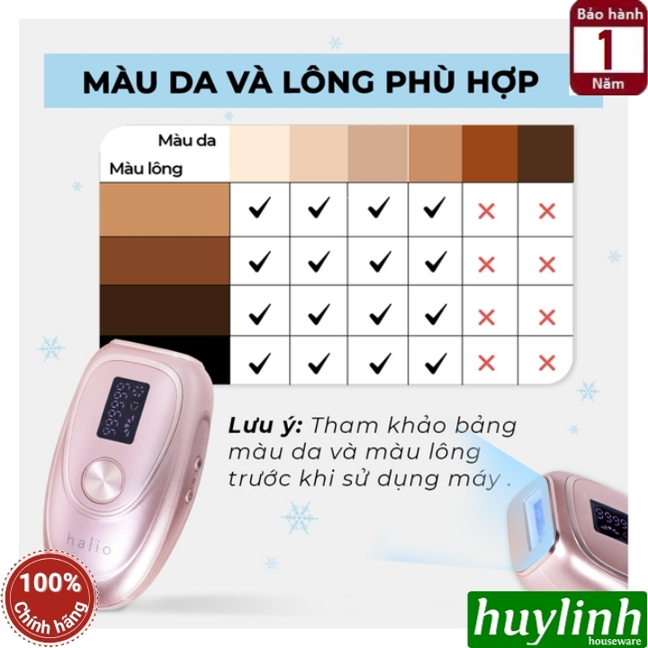 Máy triệt lông Halio IPL Cooling Hair 8