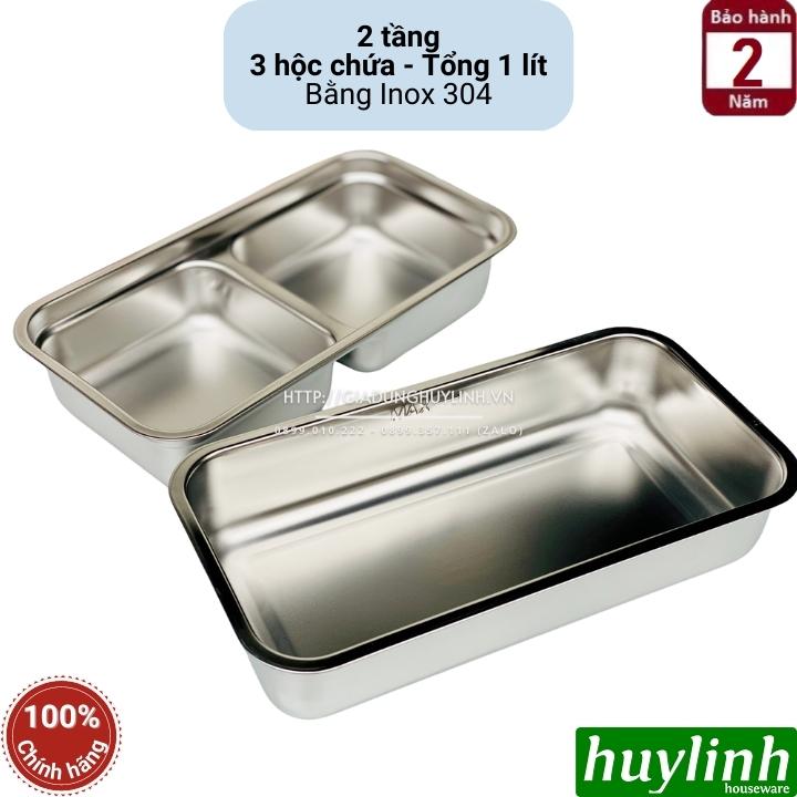 Hộp cơm hâm nóng thức ăn Bennix BN-99S - 300W - 1 lít - Khay Inox 304 3