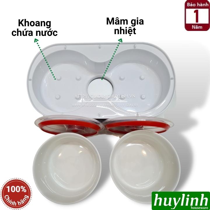 Hộp cơm hâm nóng thông minh Green Line RW-18 - 4 thố sứ - 6 chức năng - Dung tích 2 lít 4