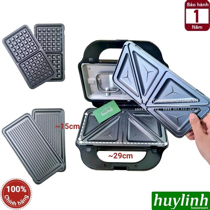 Máy nướng bánh sandwich 3 trong 1 Tiross TS9655 - 900W 2
