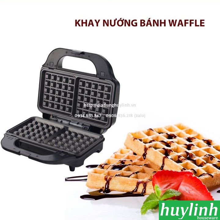 Máy nướng bánh sandwich 3 trong 1 Tiross TS9655 - 900W 2