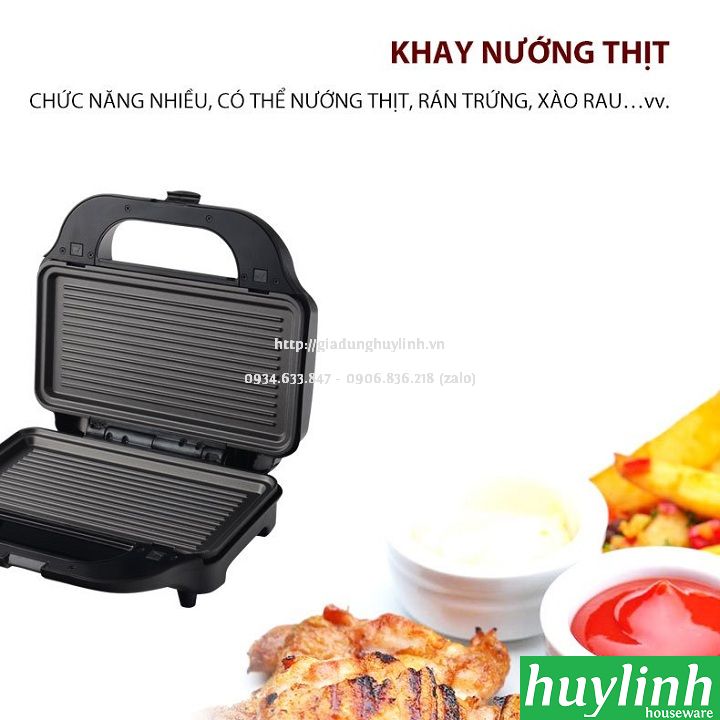 Máy nướng bánh sandwich 3 trong 1 Tiross TS9655 - 900W 4