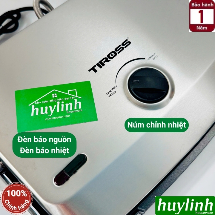 Kẹp - Máy nướng điện đa năng Tiross TS9663 - 2000W 5