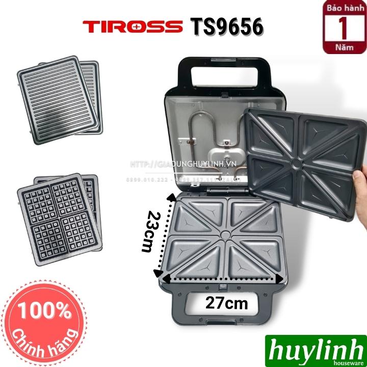 Máy làm - nướng bánh sandwich hotdog waffle Tiross TS9656 - 3 trong 1 2