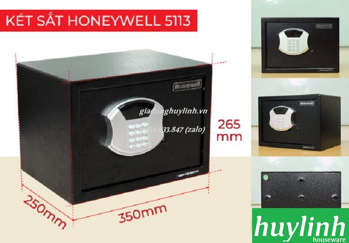 Két sắt điện tử khách sạn Honeywell 5113 - thương hiệu Mỹ 2