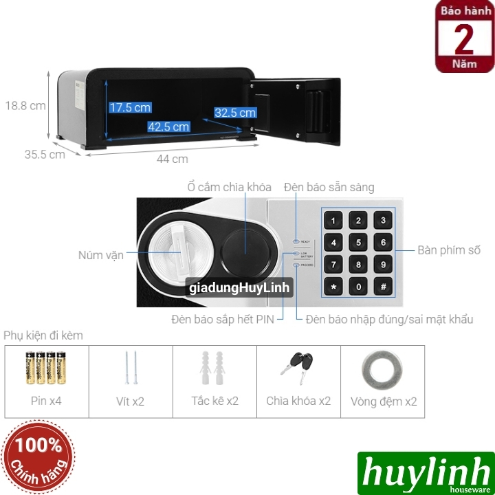 Két sắt điện tử khách sạn Honeywell 5705 - thương hiệu Mỹ