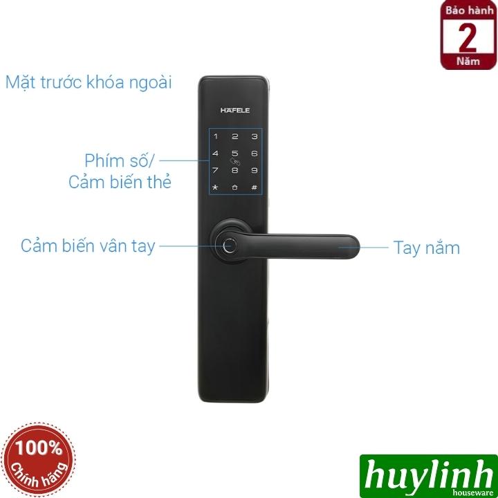 Khóa cửa điện tử vân tay Hafele DL7600 - 912.20.230 - Sử dụng APP - thẻ từ 4