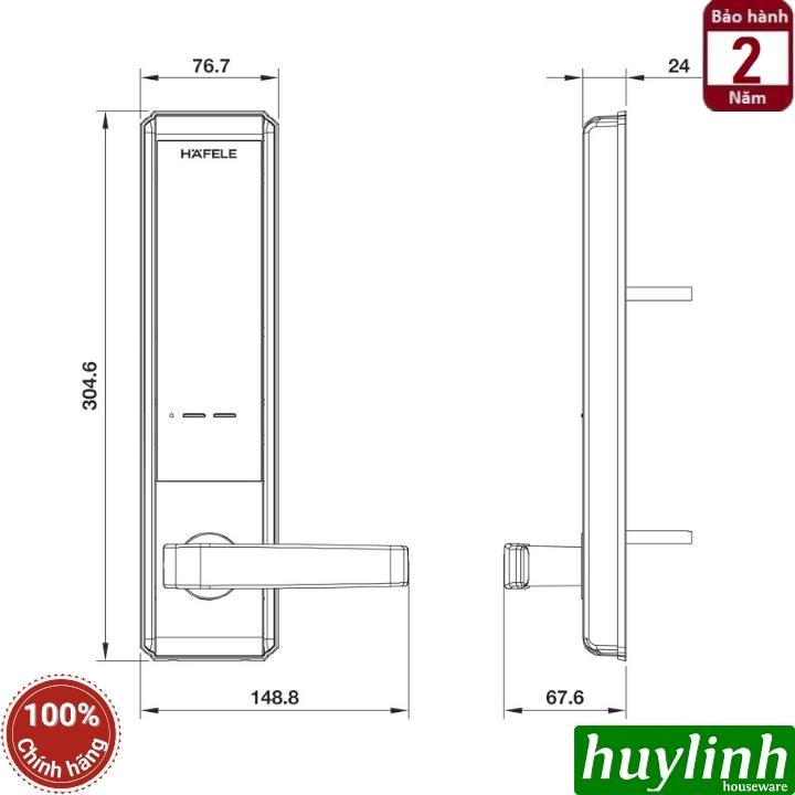 Khóa cửa điện tử Hafele EL7200 - 912.20.563 - Sử dụng thẻ từ 3