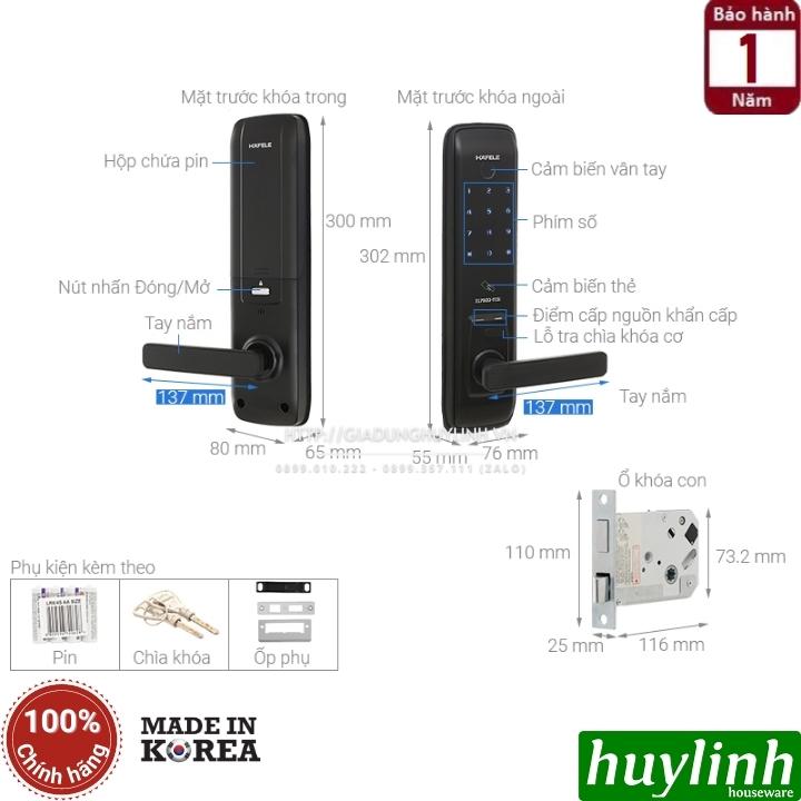 Khoá cửa điện tử Hafele EL7800-TCS - 912.05.763 2